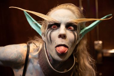 Sterling Heights, Michigan, ABD - 02.08.2020: Astronomicon 3 Comic Convention and Cosplay Expo.