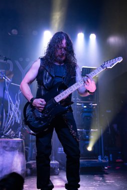 Detroit, Michigan / USA - 02.13.2020: Queensryche heavy metal grubu Saint Andrews Hall 'da sahne aldı.