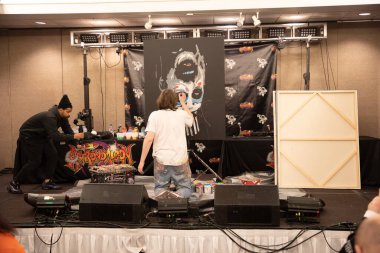 Sterling Heights, Michigan, ABD - 02.08.2020: Astronomicon 3 Comic Convention and Cosplay Expo.