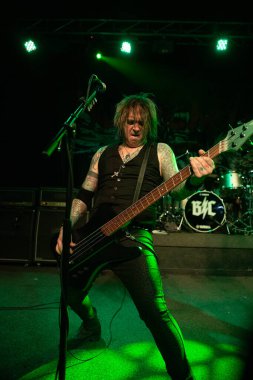 Chesterfield, Missouri, USA- 27 Aralık 2019: Buck Cherry Diesel Konser Salonu 'nda canlı performans sergiliyor.