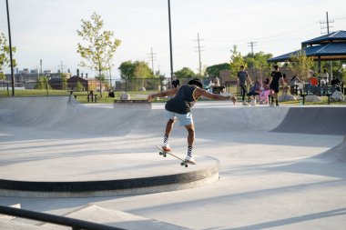 Detroit, Michigan, ABD 'de paten antrenmanı, 11 Ağustos 2020