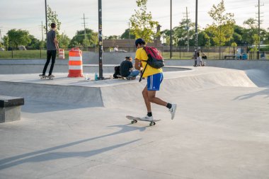 Detroit, Michigan, ABD 'de paten antrenmanı, 11 Ağustos 2020