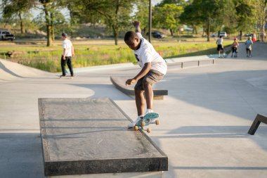 Detroit, Michigan, ABD 'de paten antrenmanı, 11 Ağustos 2020