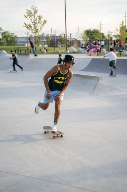 Detroit, Michigan, ABD 'de paten antrenmanı, 11 Ağustos 2020