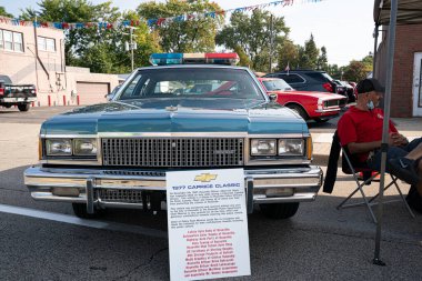 Jammin Roseville Michigan 'daki Junction Car and Bike Show' da 09-26-2020