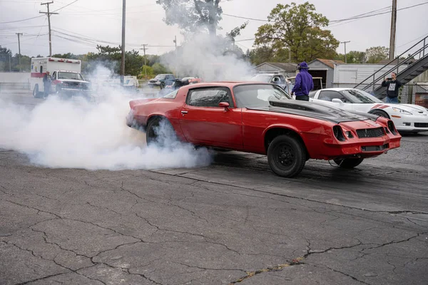 Conductores Probando Sus Coches Evento Gratuito Abierto Público Libre Para — Foto de Stock