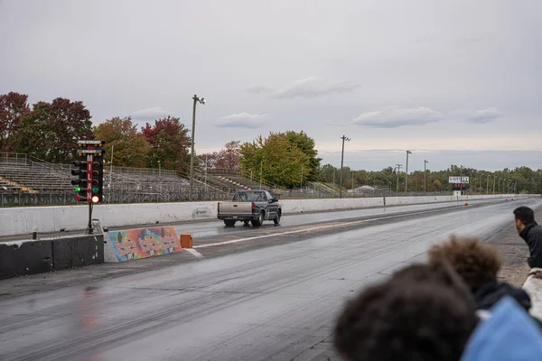 Conductores Probando Sus Coches Evento Gratuito Abierto Público Libre Para —  Fotos de Stock