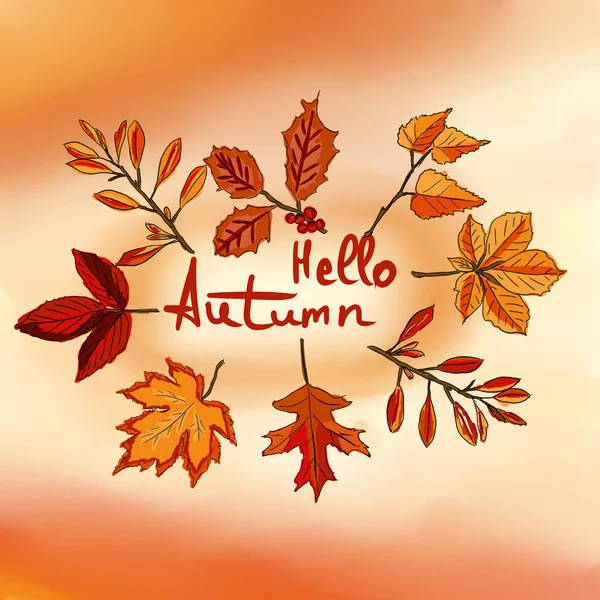 Tebrik kartları, düğün davetiyeleri, teklif ve decorations.autumn için sonbahar resimde beyaz arka plan üzerinde bırakır 