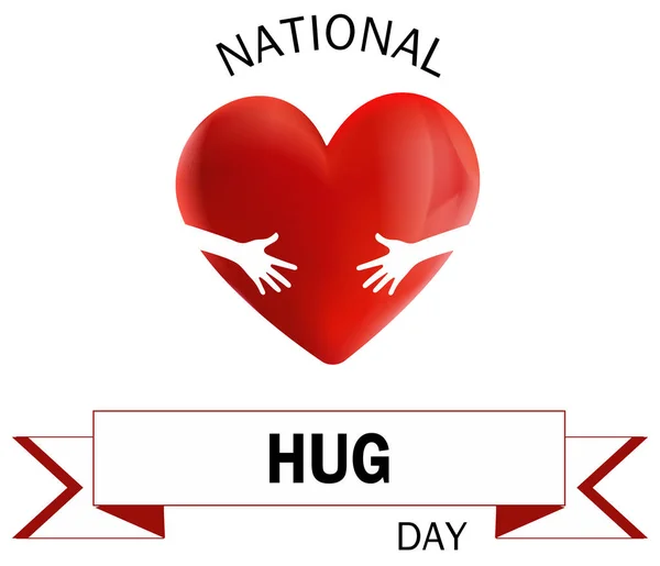 Love Hug Heart Logo design vector illustration