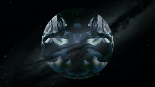 การเคล อนไหวของหม กนามธรรม กบอลว เศษ นหล งอวกาศ — วีดีโอสต็อก