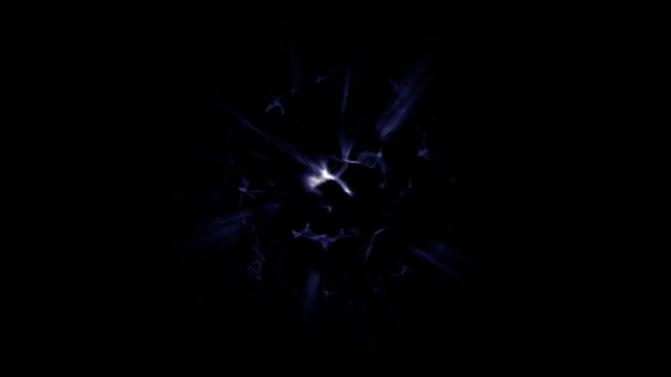 Космическая Сфера Которой Исходят Лучи Света — стоковое видео