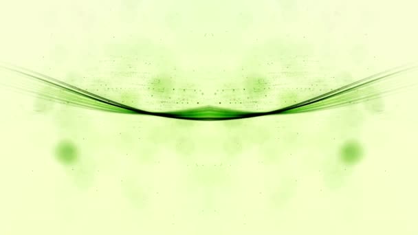 绿色的浪花星尘 摘要背景 — 图库视频影像