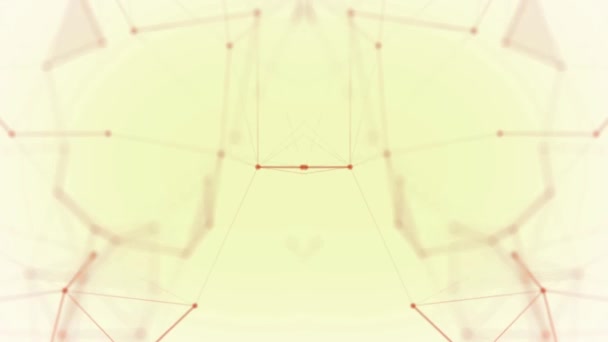 通讯网络 连在一起的红线未来的背景 — 图库视频影像