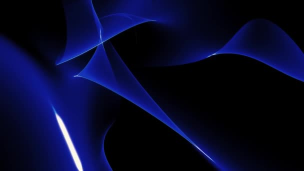 蓝色波浪 抽象模式 未来的背景 — 图库视频影像