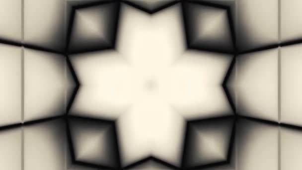黑色几何学线条移动模式 未来的背景 — 图库视频影像