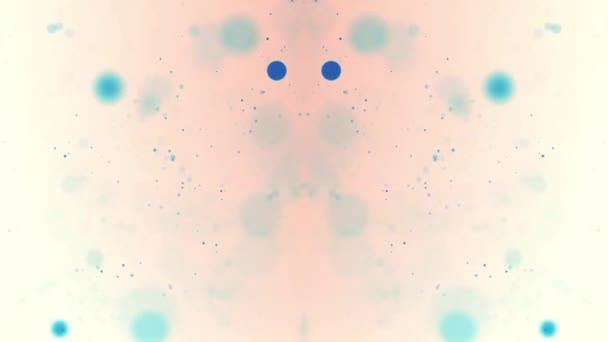 青いボケの粒子 パターンを動かす 光の背景 — ストック動画