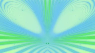 Mavi-yeşil dalgalar hareket ediyor. Ayna yansıması. Soyut arkaplan