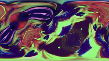 Çok renkli boyaların katmanları var. Fraktal desenler hareket ediyor. Soyut arkaplan