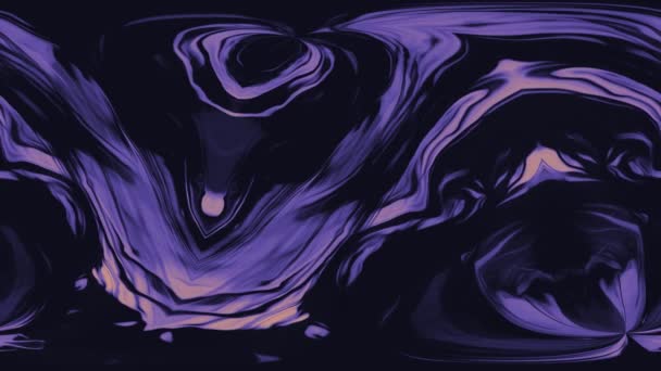 Capas Móviles Pintura Negra Violeta Patrones Fractales — Vídeo de stock
