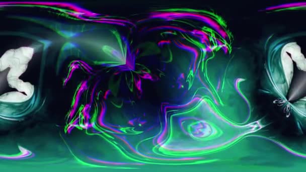 Переміщення Різнокольорових Шарів Фарби Хроматична Аберація Абстрактний Фон — стокове відео