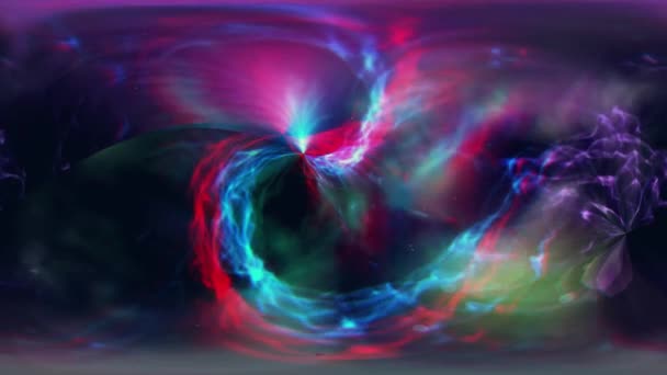 Space Background Moving Abstract Waves Chromatic Aberration — Stock Video