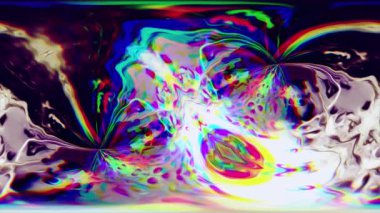 Renkli boya katmanları hareket halinde. Kromatik sapkınlık. Soyut arkaplan