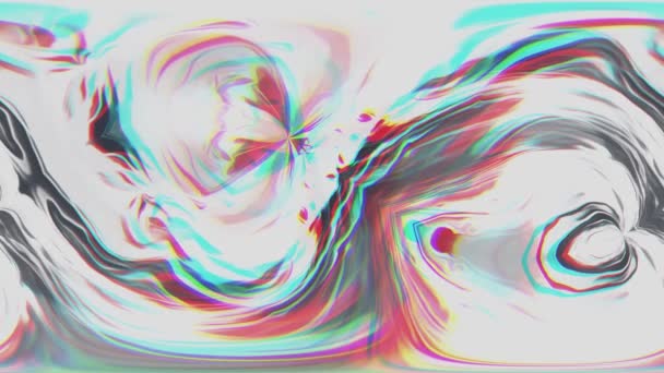 Abstract Layers Paints Multi Colored Patterns Chromatic Aberration — Stock Video