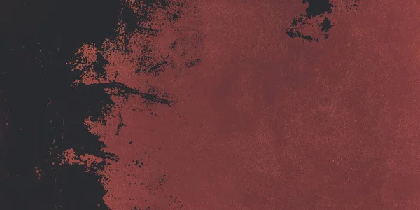 Черная Краска Красной Стене Фоновая Поверхность — стоковое фото