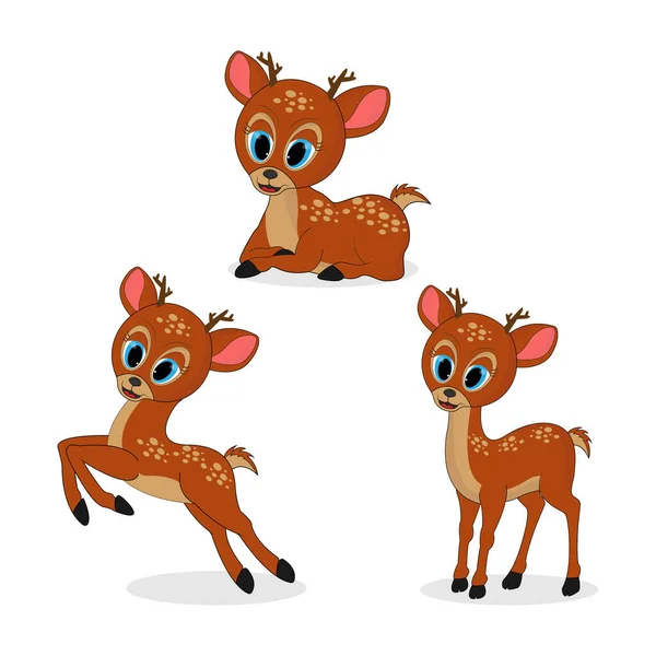 Venado Lindo Ilustración Vectorial Simple — Vector de stock