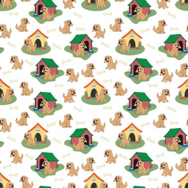 Köpekler kusursuz desen. Boşluğu kopyala