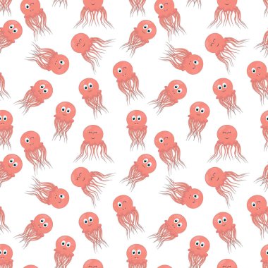 Denizanaları kusursuz desen, boşluğu kopyala