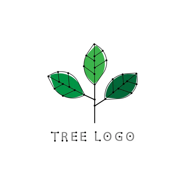 Logo Arbre Illustration Vectorielle Simple — Image vectorielle