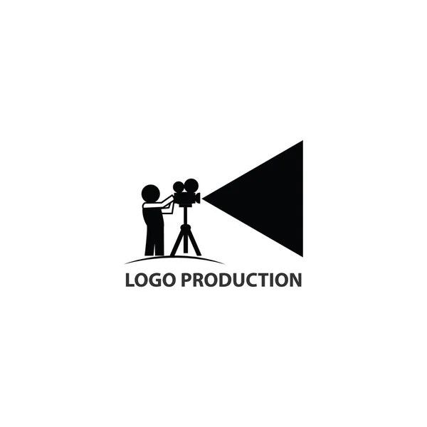 Üretim Logosu Basit Vektör Illüstrasyonu — Stok Vektör