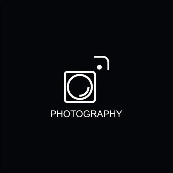 Logotipo Fotografia Ilustração Vetorial Simples — Vetor de Stock