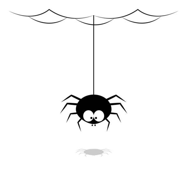 Icono Araña Ilustración Vectorial Simple — Vector de stock
