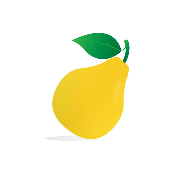 Pear Fruit Icon Simple Vector Illustration — Stock Vector