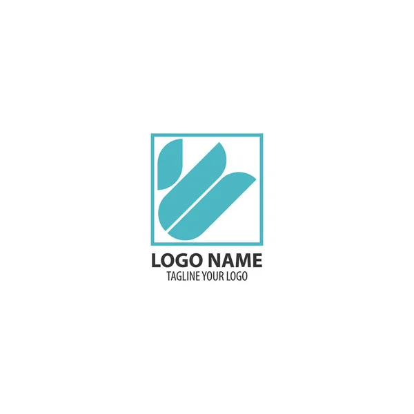 Logo Adı Basit Vektör Illüstrasyonu — Stok Vektör