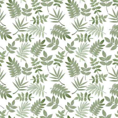 Yeşil Yapraksız Desen