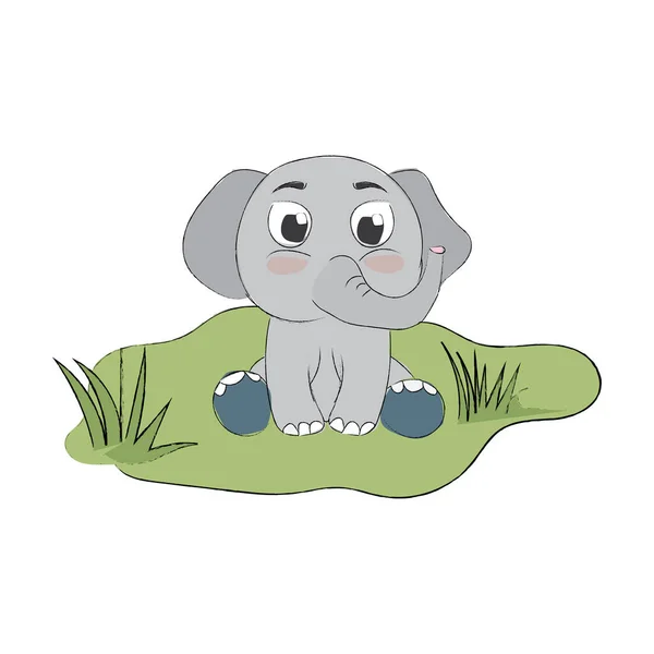 귀여운 코끼리 디자인 — 스톡 벡터