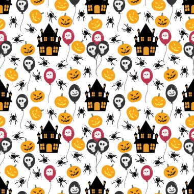 Cadılar Bayramı süsü ile desen tasarımı, kopyalama alanı