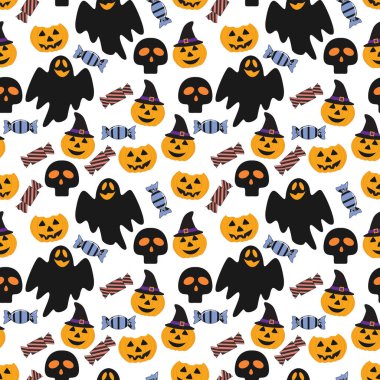 Cadılar bayramında kusursuz desenli şirin bir hayvan.