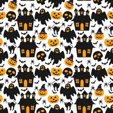 Cadılar bayramında kusursuz desenli şirin bir hayvan.