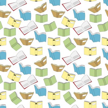 Kitap şekli süslemeli kusursuz desen, kopyalama alanı