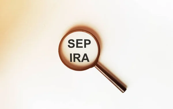 Pensão Simplificada Dos Funcionários Acordos Individuais Aposentadoria Sep Ira Uma — Fotografia de Stock