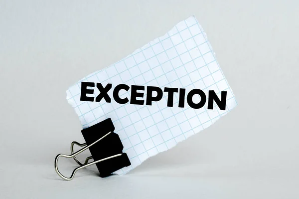 Exceptions Stock Photos, Royalty Free Exceptions Images | Depositphotos