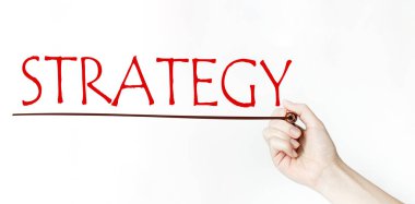 Hangi el yazısı olursa olsun STRATEGY siyah kalem