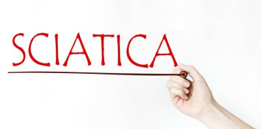 Hangi el yazısı olursa olsun SCIATICA siyah kalem