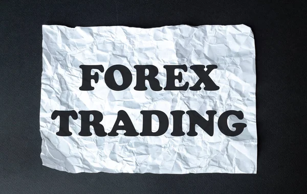 Zwarte Rekenmachine Met Tekst Forex Trading Witte Achtergrond — Stockfoto