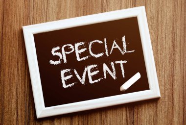 Özel etkinlik. Metin için kopyalanmış el yazısı. Güzel doku..