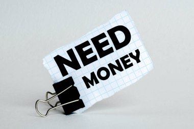 beyaz arkaplan üzerine beyaz kağıt metin gereksinim para